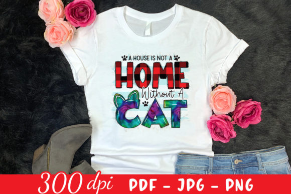 A House is Not a Home Without a Cat PNG