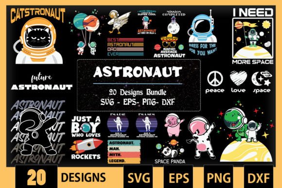 Astronaut SVG Bundle 20 Designs Review