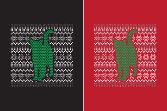 Cat Christmas Vector Illustration Review
