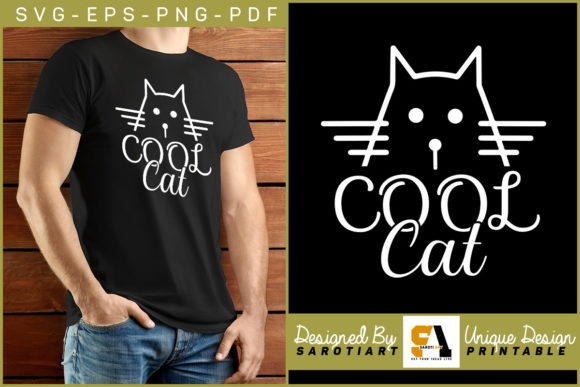 Cool Cat T-shirt Design for Cat Lovers