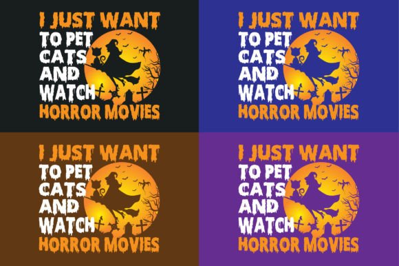 Halloween Cat Lovers T-shirt Typography Review