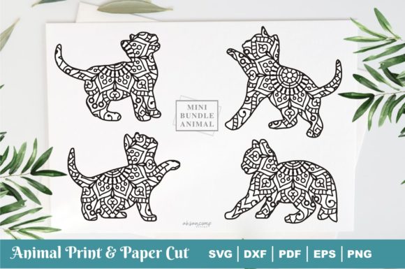 Kitty Cat Paper Cut Print Vector Review