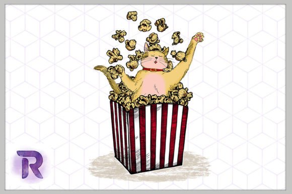 Popcorn Kitty Funny Pop-cat PNG Review